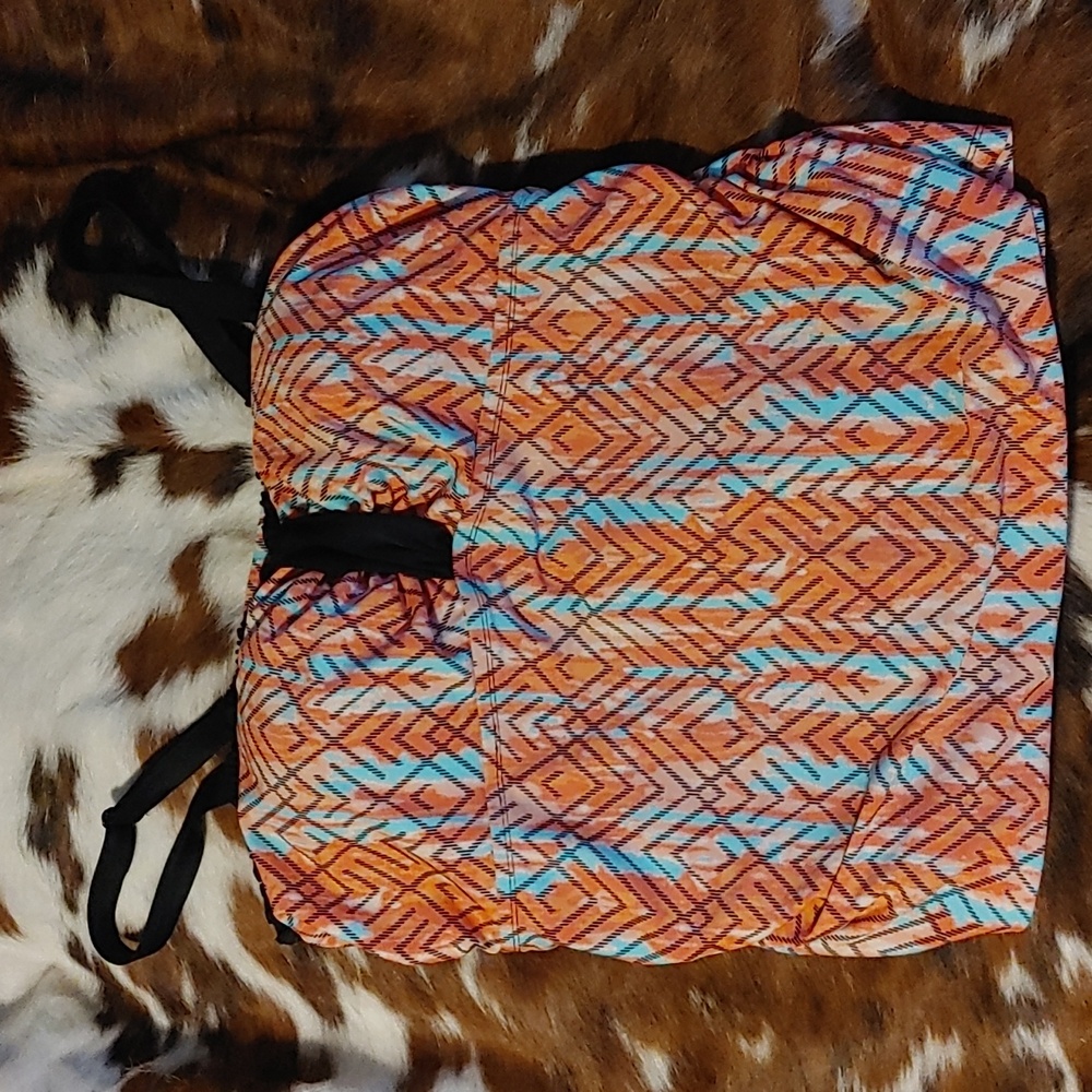 3/$40 Sea Peach Tankini Top Sz 2X